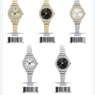 DACQA Flex Band Watch – Silver