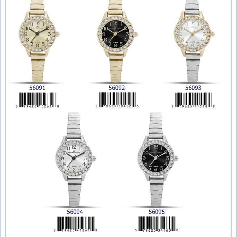 DACQA Flex Band Watch – Silver