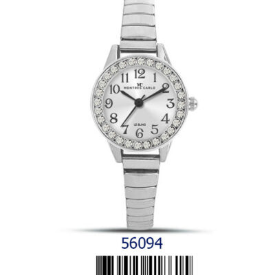 DACQA Flex Band Watch – Silver