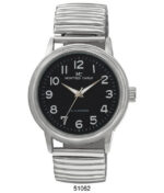 DACQA Flex Band Watch – Silver/Black