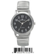 DACQA Flex Band Watch – Silver/Black