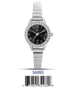 DACQA Flex Band Watch – Silver/Black