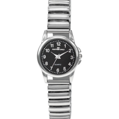 DACQA Flex Band Watch – Silver/Black/Silver