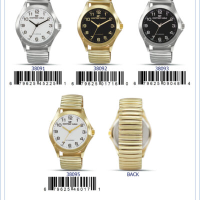 DACQA Flex Band Watch – Silver/White