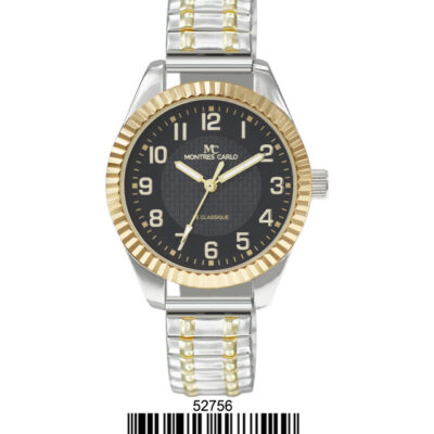 DACQA Flex Band Watch – Two-Tone/Black