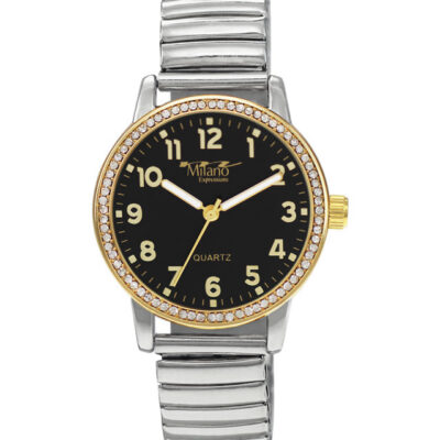 DACQA Flex Band Watch – Two-Tone/Black
