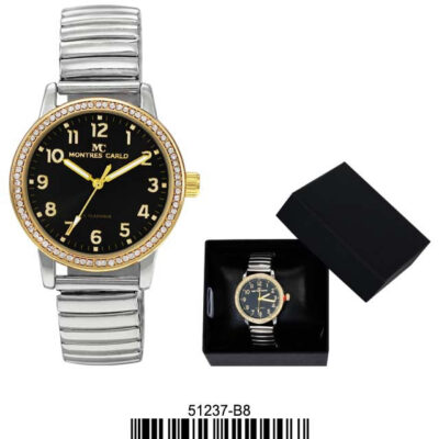 DACQA Flex Band Watch – Two-Tone/Black B8 Boxed