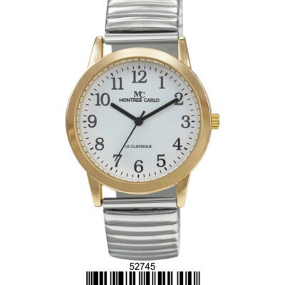 DACQA Flex Band Watch – Two-Tone/White