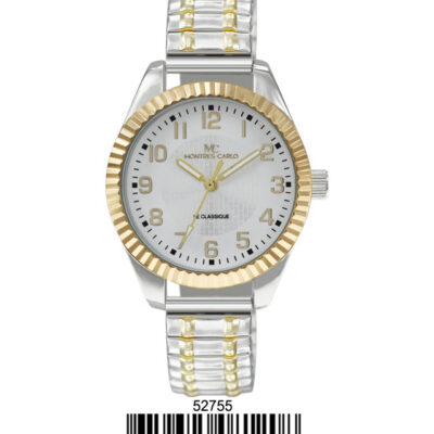 DACQA Flex Band Watch – Two-Tone/White