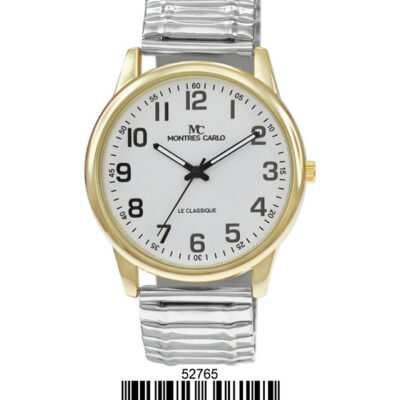 DACQA Flex Band Watch – Two-Tone/White