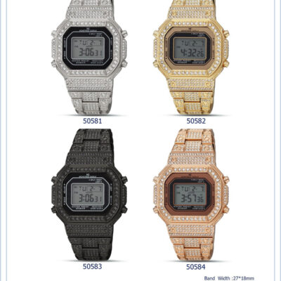 DACQA Iced Digital Watch Special – Black