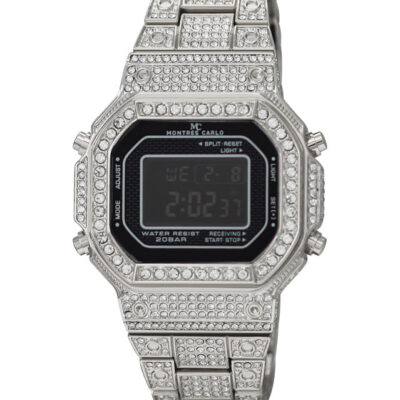 DACQA Iced Digital Watch – Special – Silver
