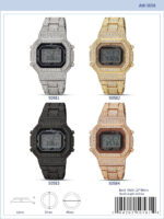 DACQA Iced Digital Watch Special – Silver