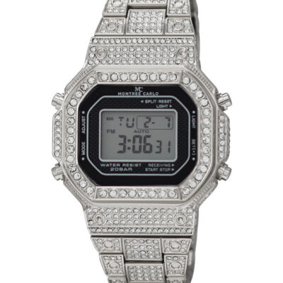 DACQA Iced Digital Watch Special – Silver