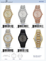 DACQA Iced Out Metal Band Watch – Gold