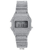 DACQA Iced Retro LCD Watch – Special – Silver