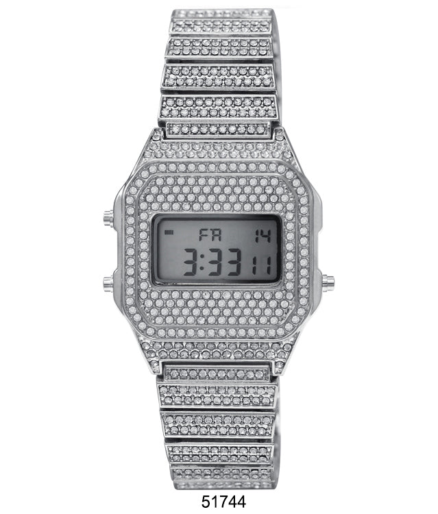 DACQA Iced Retro LCD Watch – Special – Silver DACQA Iced Retro LCD Watch – Special – Silver