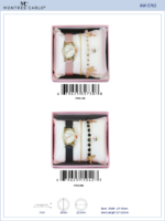 DACQA Jewellery Gift Box with Faux leather band Watch – Black