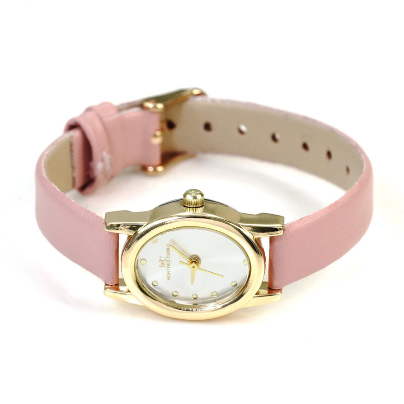 DACQA Jewellery Gift Box with Faux leather band Watch – Black
