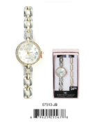 DACQA Jewellery Gift Box with Metal Watch – Silver