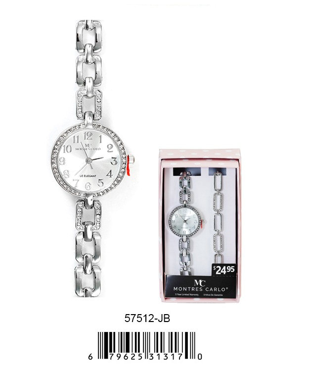DACQA Jewellery Gift Box with Metal Watch – Silver DACQA Jewellery Gift Box with Metal Watch – Silver