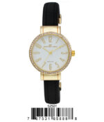DACQA Leather Cuff Watch – Red