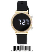 DACQA LED Silicone Band Watch – Black