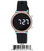 DACQA LED Silicone Band Watch – Iridesent /Black
