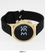 DACQA LED Silicone Band Watch – Iridesent /Black
