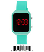 DACQA LED Watch – Aqua