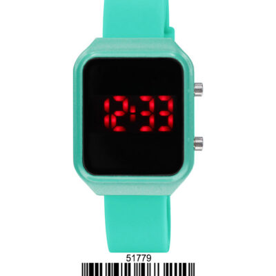 DACQA LED Watch – Aqua