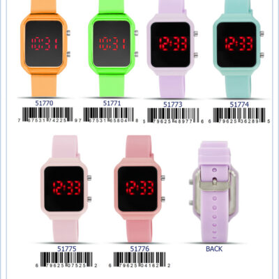 DACQA LED Watch – Brown