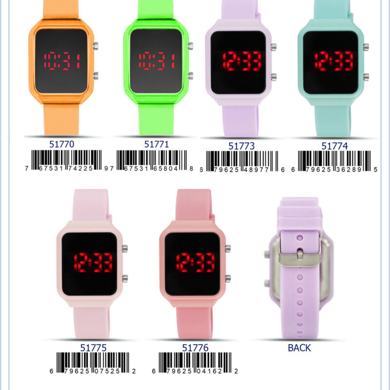 DACQA LED Watch – Brown