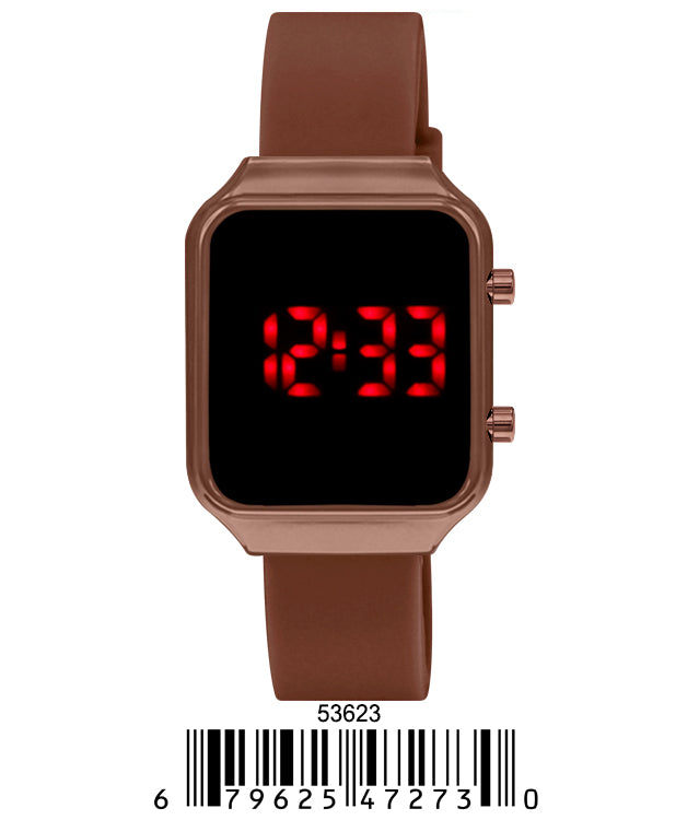 DACQA LED Watch – Brown DACQA LED Watch – Brown