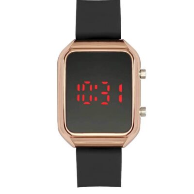 DACQA LED Watch – Rose Gold/Black