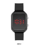 DACQA LED Watch – Silver/Black