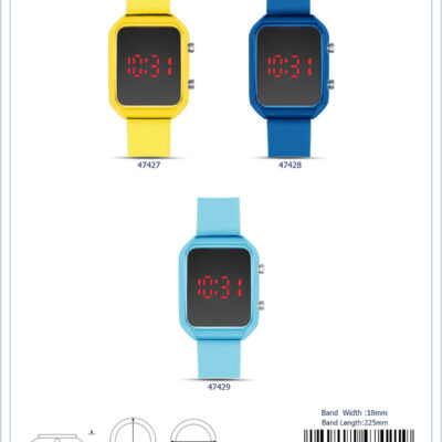 DACQA LED Watch – Yellow