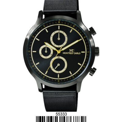DACQA Mesh Band Watch – Black