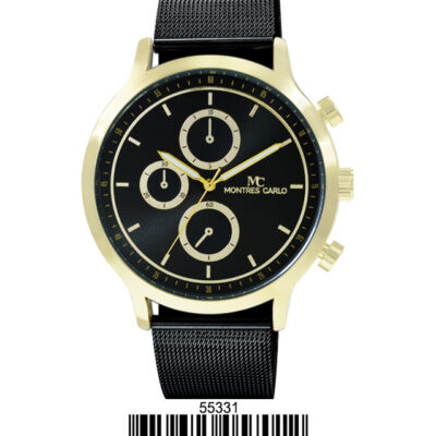 DACQA Mesh Band Watch – Gold/Black