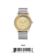 DACQA Mesh Band Watch – Gold/Silver/Gold