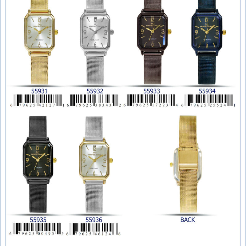 DACQA Mesh Band Watch – Navy Blue