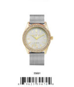 DACQA Mesh Band Watch – Silver/Black