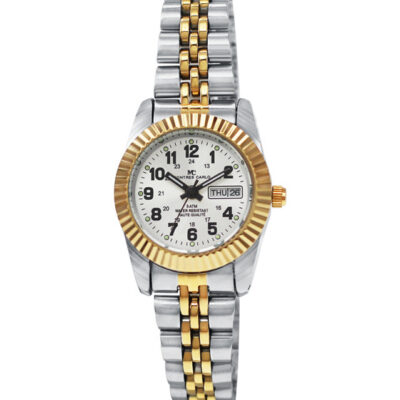 DACQA Metal Band Day and Date Watch
