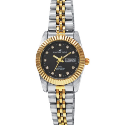 DACQA Metal Band Day and Date Watch