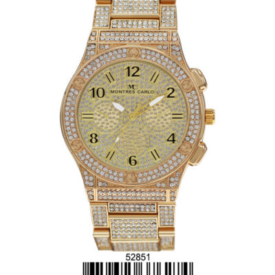 DACQA Metal Band Watch – Gold