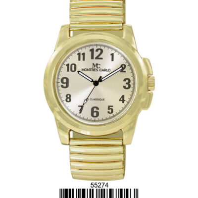 DACQA Metal Band Watch – Gold