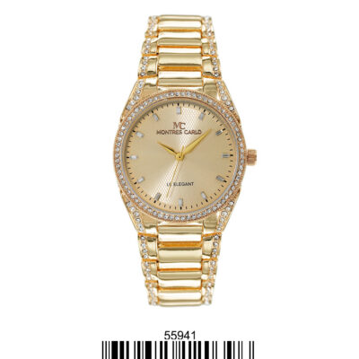 DACQA Metal Band Watch – Gold