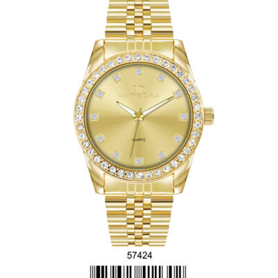 DACQA Metal Band Watch – Gold