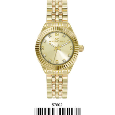 DACQA Metal Band Watch – Gold