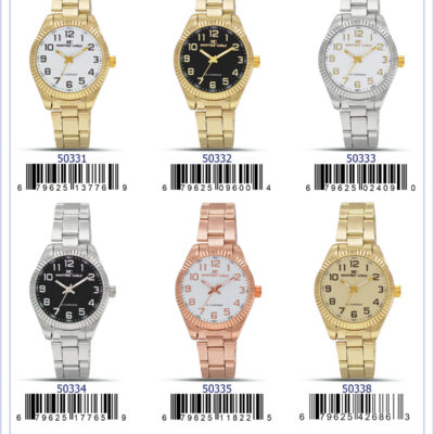 DACQA Metal Band Watch – Gold